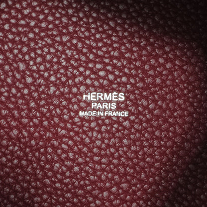 Hermes Taurillon Clemence Picotin Lock GM Rubis 6 of 8