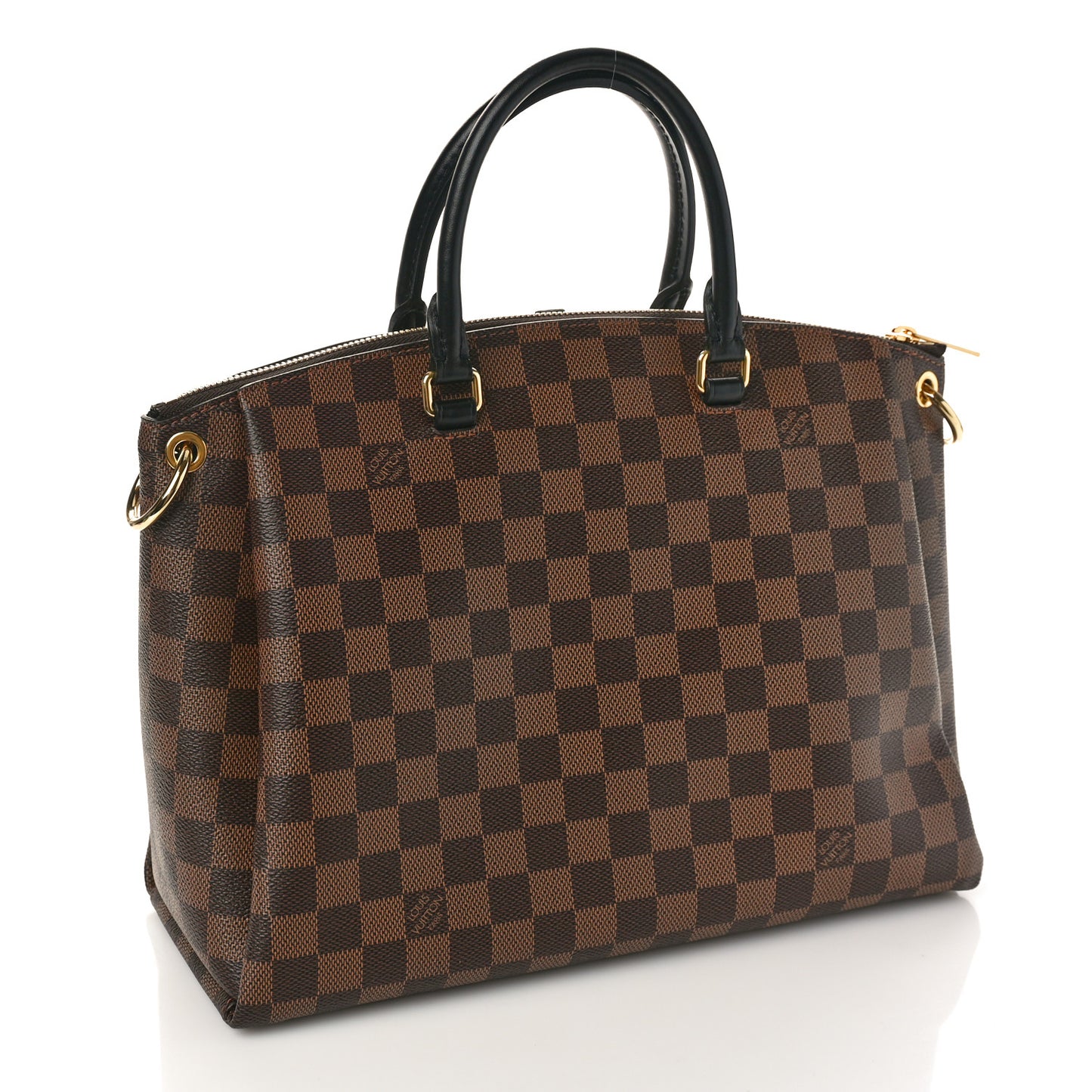 LOUIS VUITTON Damier Ebene Odeon Tote MM Black