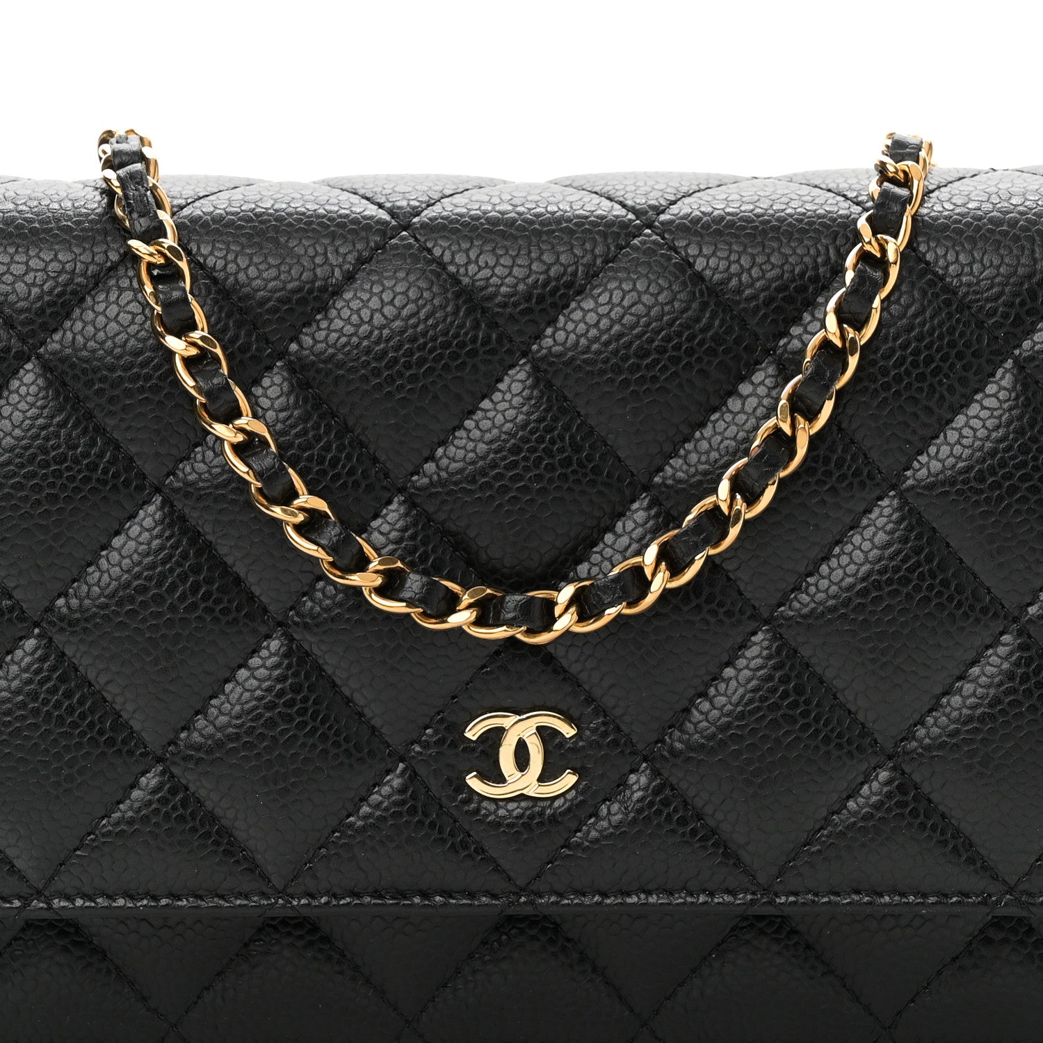 Chanel Caviar Quilted Wallet On Chain WOC Black 9 of 11