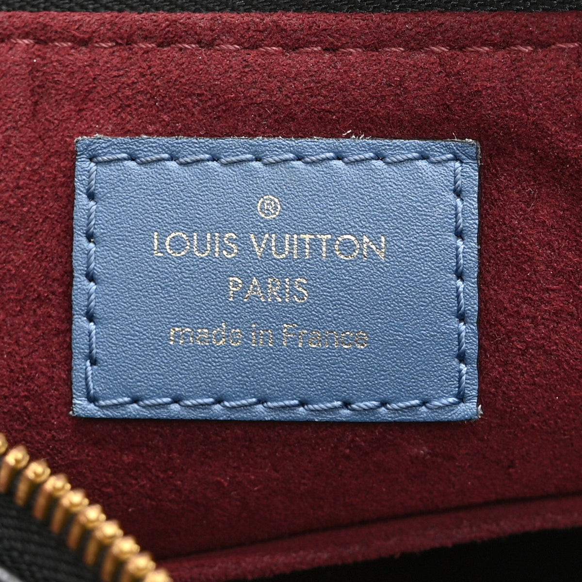 Louis Vuitton Monogram Beaubourg Hobo Mini Bordeaux Red Peach Safran Blue Jean Blue 6 of 10