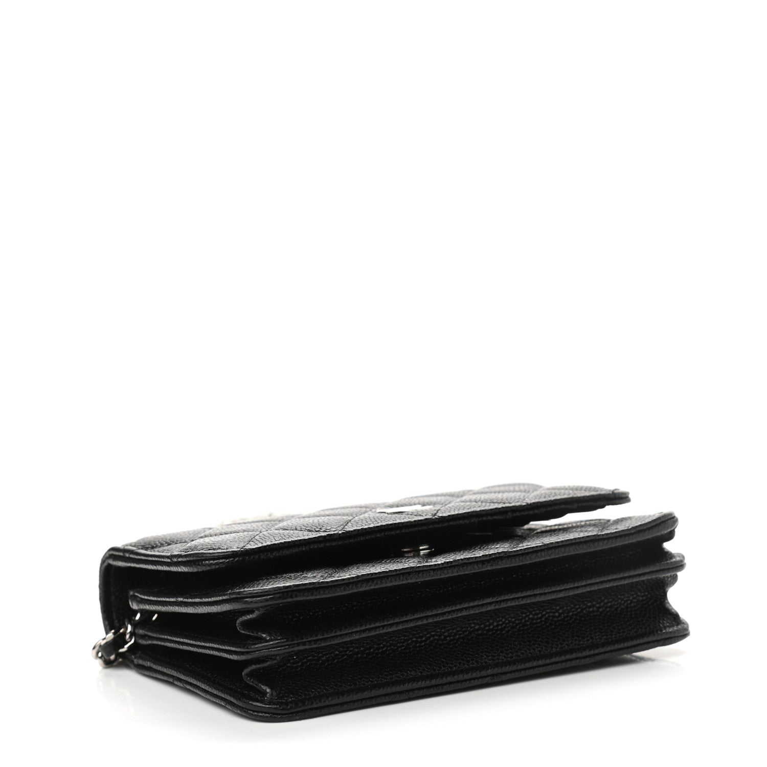 Chanel Caviar Quilted Mini Wallet On Chain WOC Black 4 of 12