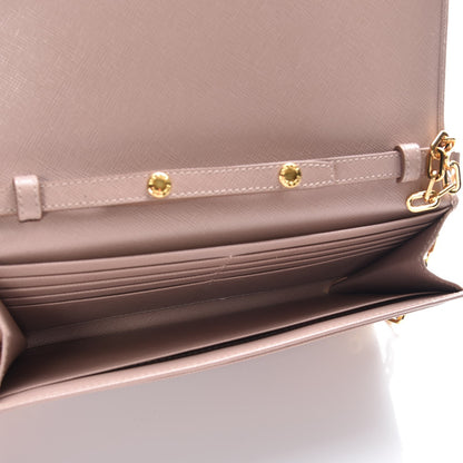 Prada Saffiano Metal Large Chain Wallet Cammeo 5 of 8