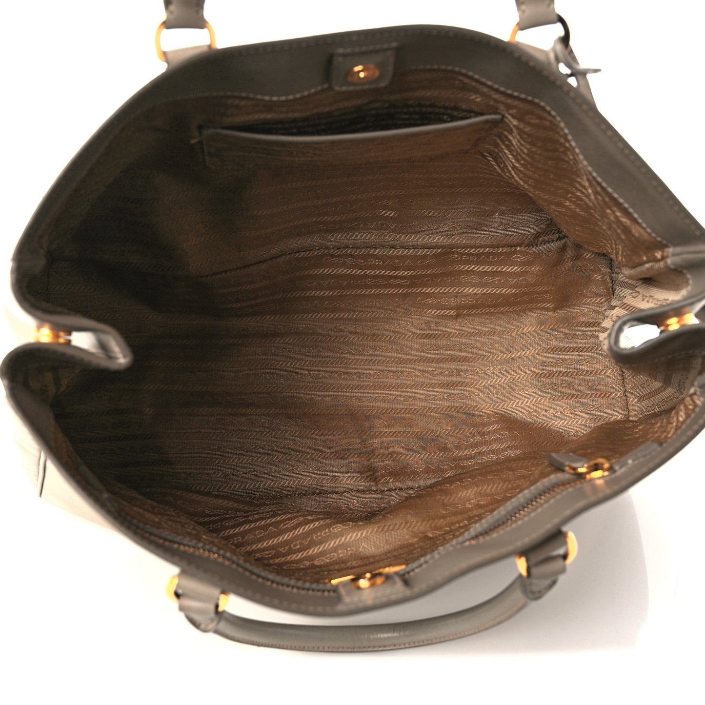 Saffiano Medium Galleria Double Zip Tote Argilla
