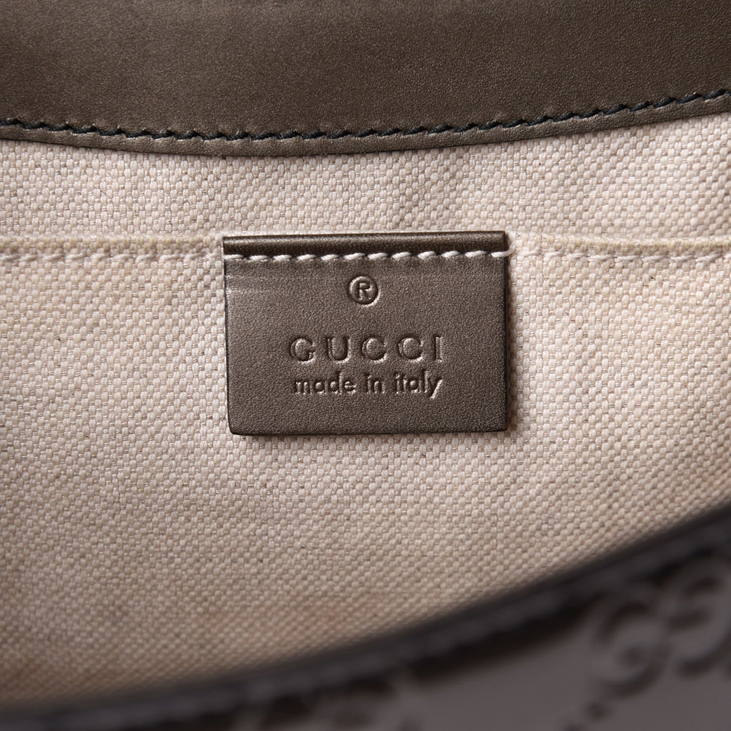 Shine Guccissima Medium Emily Chain Shoulder Bag Sasso