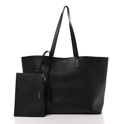 Saint Laurent Calfskin Large Shopping Tote Black 3 of 13