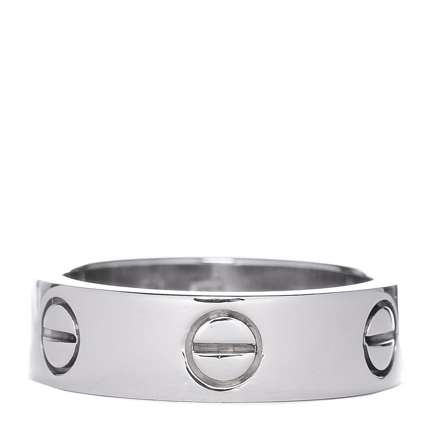 18K White Gold 5.5mm LOVE Ring 51 5.75