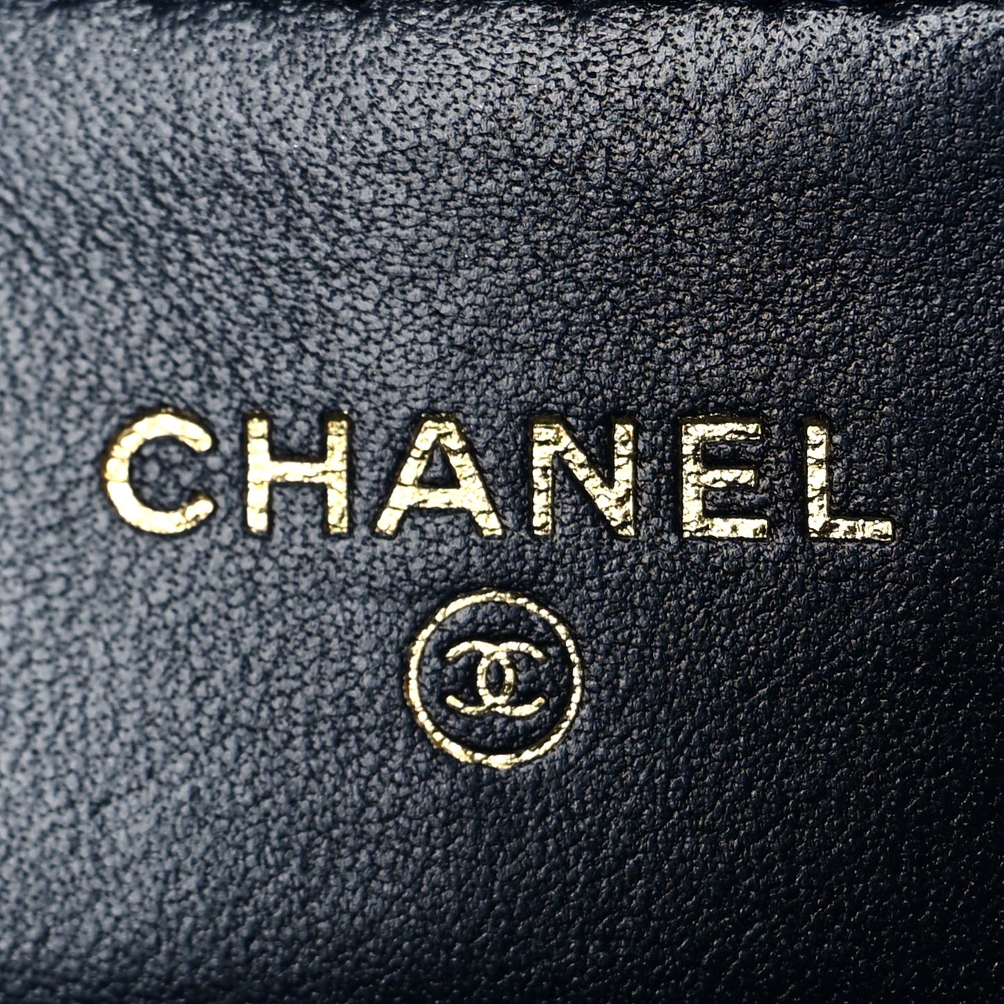 Lambskin Quilted Flap Card Holder Wallet Navy