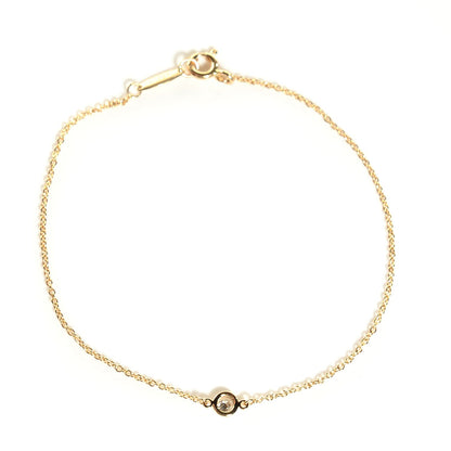 Tiffany 18K Yellow Gold Diamond .08ct Elsa Peretti Diamonds by the Yard Bracelet 1 of 8
