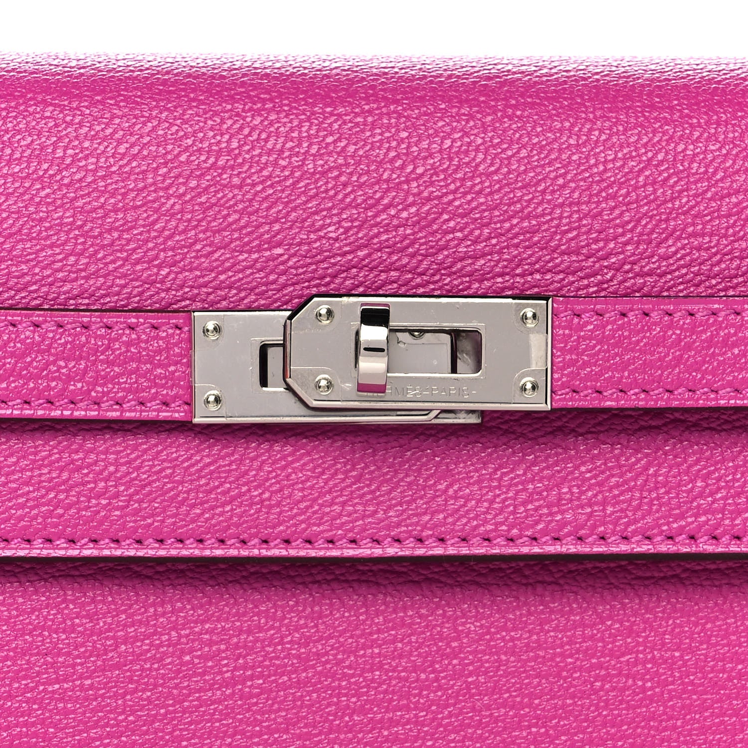 Hermes Chevre Mysore Kelly Wallet To Go Magnolia 8 of 9