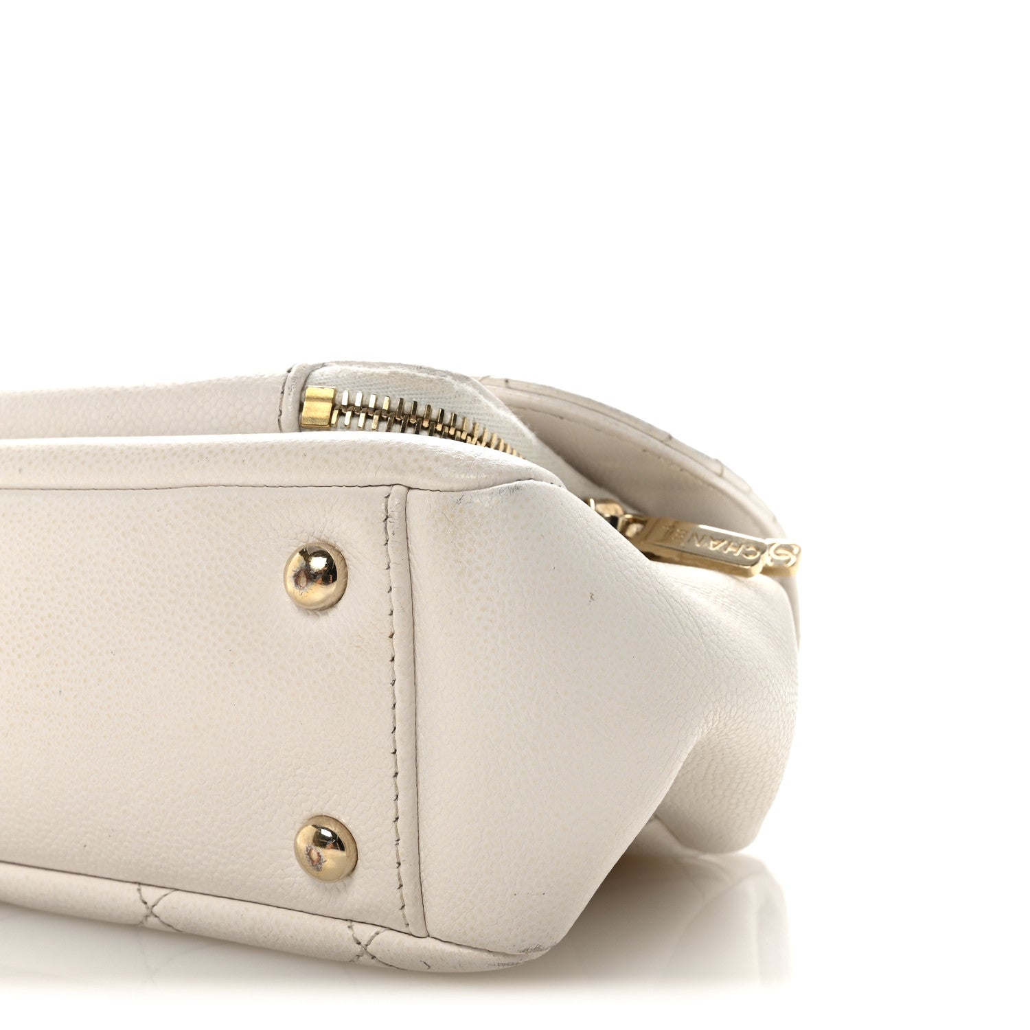 Chanel Caviar Quilted Medium Business Affinity Flap White 10 of 10