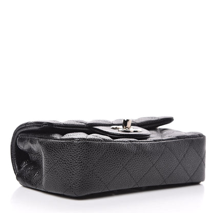 Chanel Metallic Caviar Quilted Extra Mini Flap Black 4 of 11