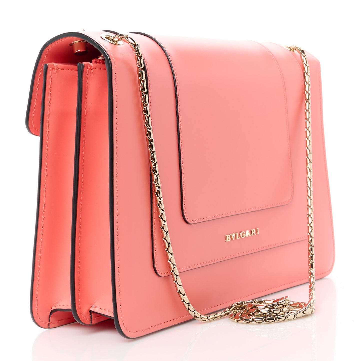 Calfskin Serpenti Forever Crossbody Flamingo Quartz