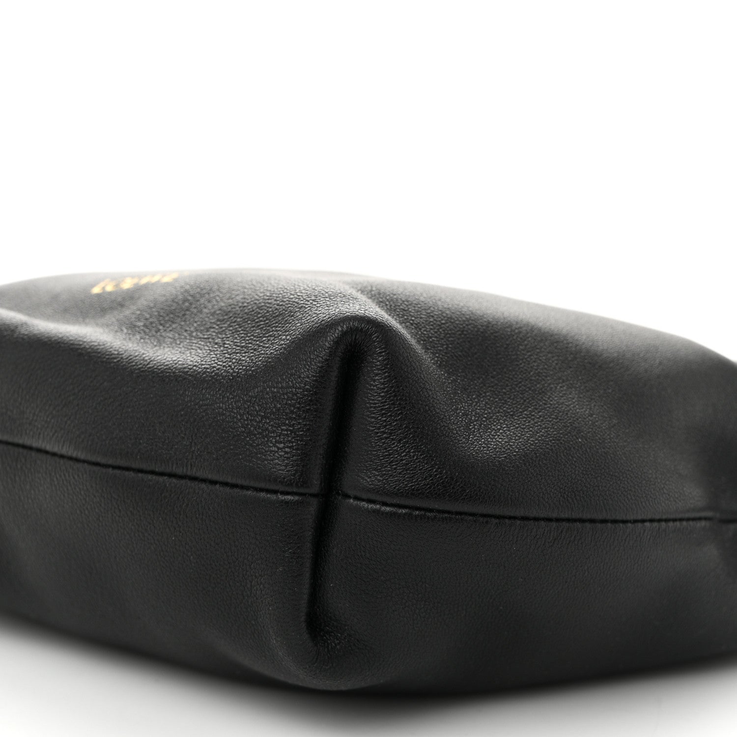 Loewe Mellow Nappa Donut Chain Mini Flamenco Knot Clutch Black 10 of 10