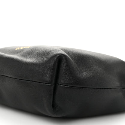 Loewe Mellow Nappa Donut Chain Mini Flamenco Knot Clutch Black 10 of 10