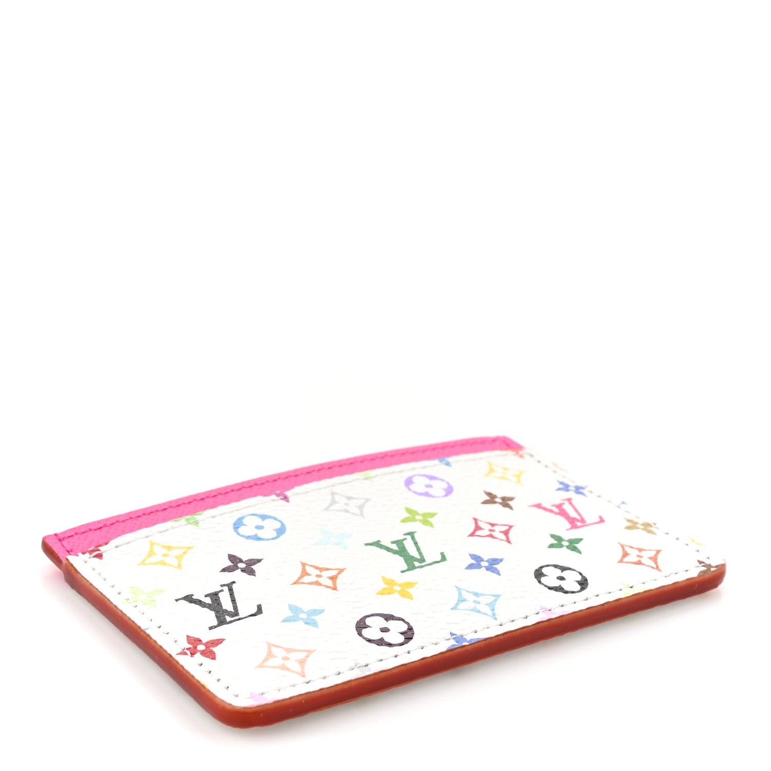 Louis Vuitton LV X TM Monogram Multicolor Card Holder Kawaii Pink 4 of 8