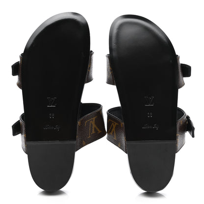 Louis Vuitton Monogram Bom Dia Mule Sandals 36 Black 5 of 8