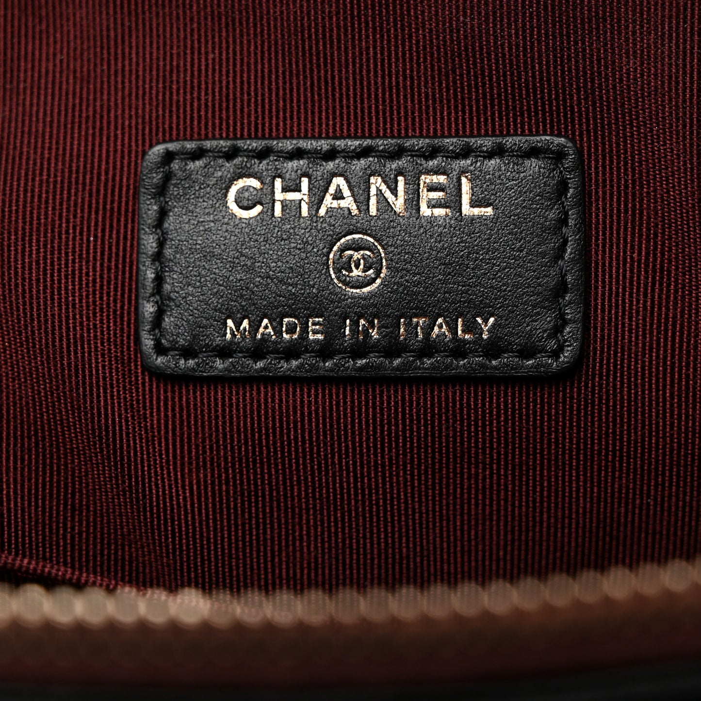 Lambskin Quilted Medium Flap Cosmetic Case Black