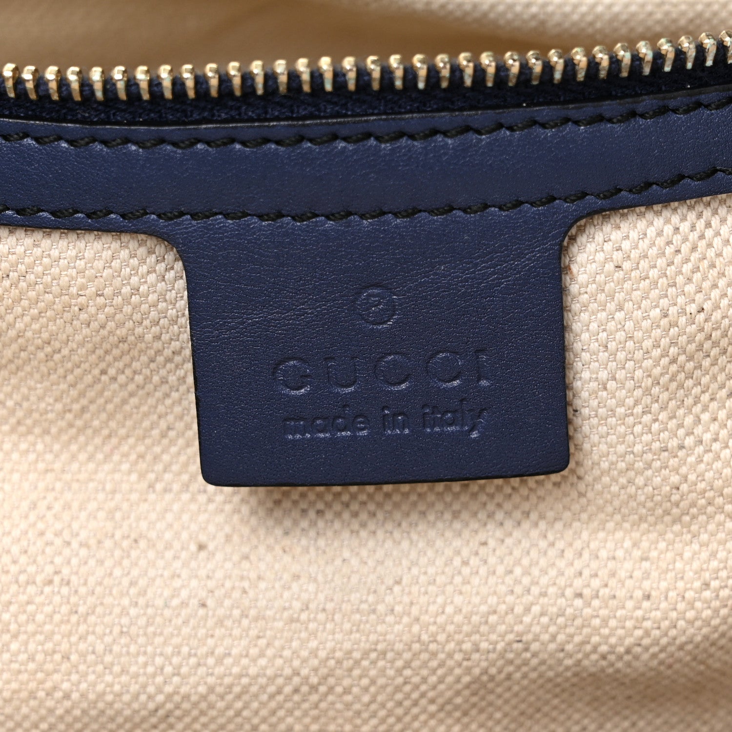 Gucci Guccissima Medium Emily Shoulder Bag Blue 5 of 21