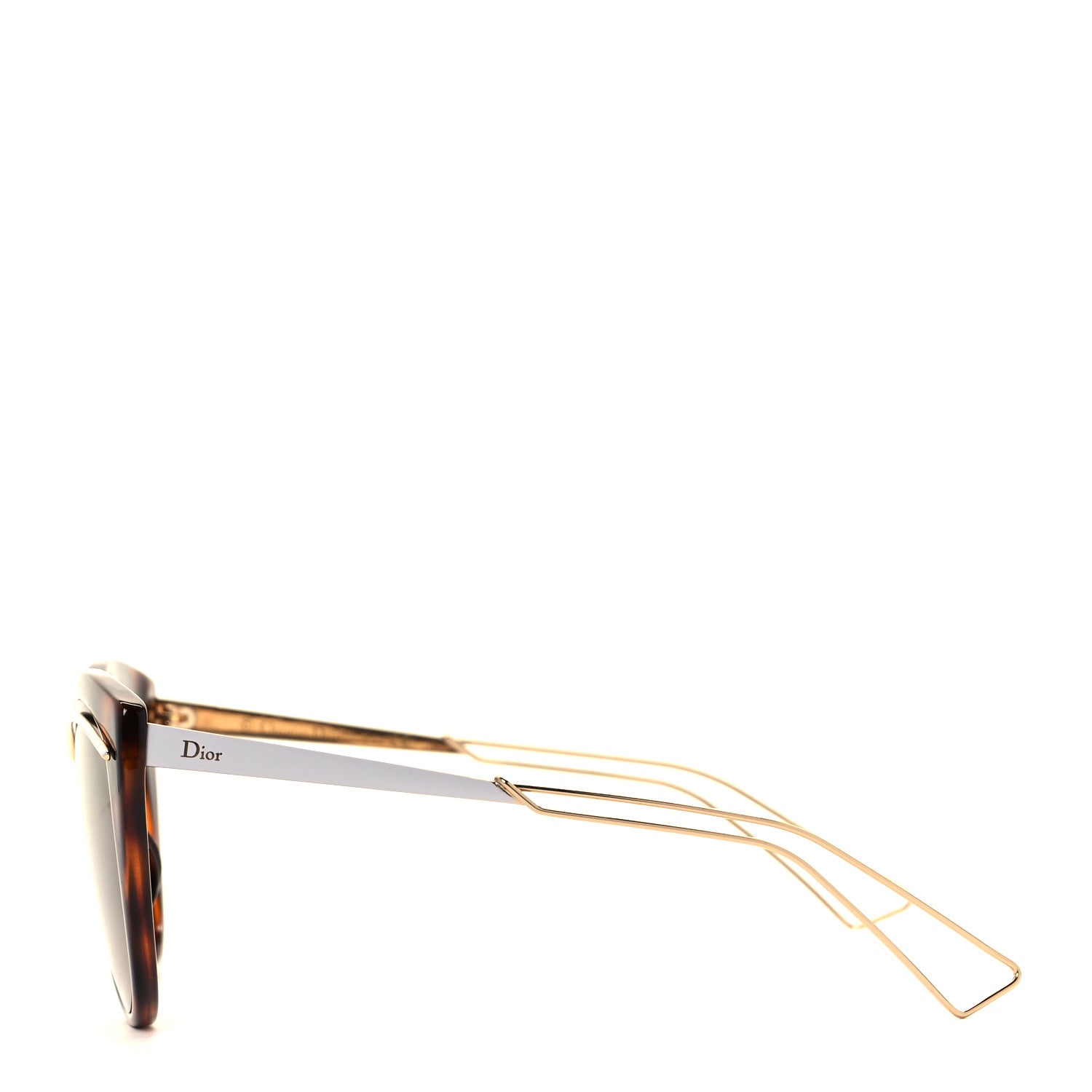 Christian Dior Cat Eye Liner Sunglasses Tortoise 3 of 7