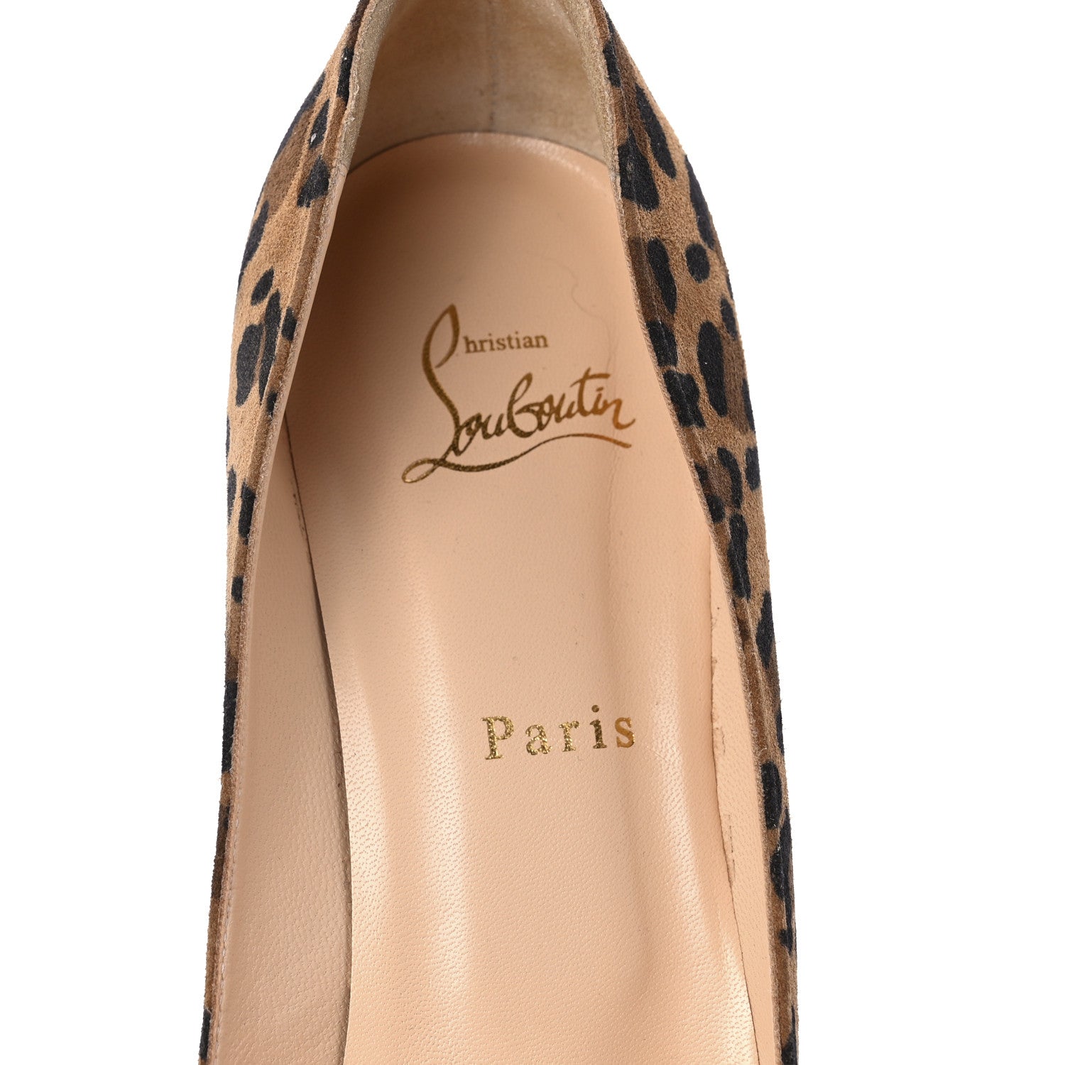 Christian Louboutin Veau Velours Leopard Clare 80 Pumps 40 Caramel 7 of 7