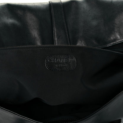 Chanel Calfskin Large Flap Shoulder Bag Black 5 of 9