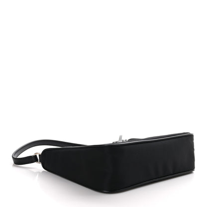 Prada Tessuto Nylon Saffiano Mini Re-Edition 2005 Bag Black 4 of 9