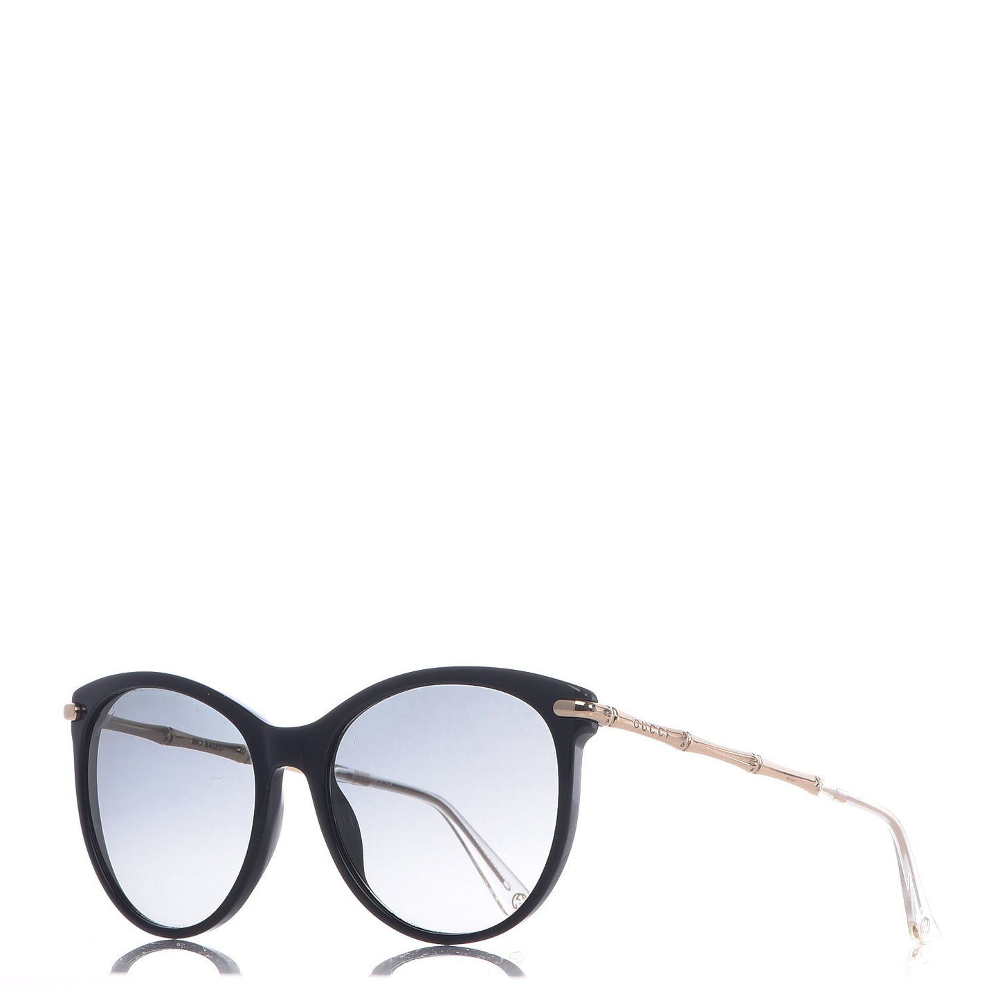Crystal Bamboo Cat Eye Sunglasses GG3771 Black Gold