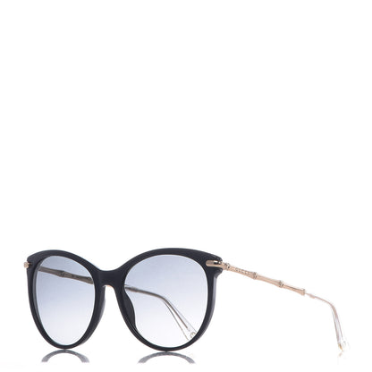 Gucci Crystal Bamboo Cat Eye Sunglasses GG3771 Black Gold 1 of 7