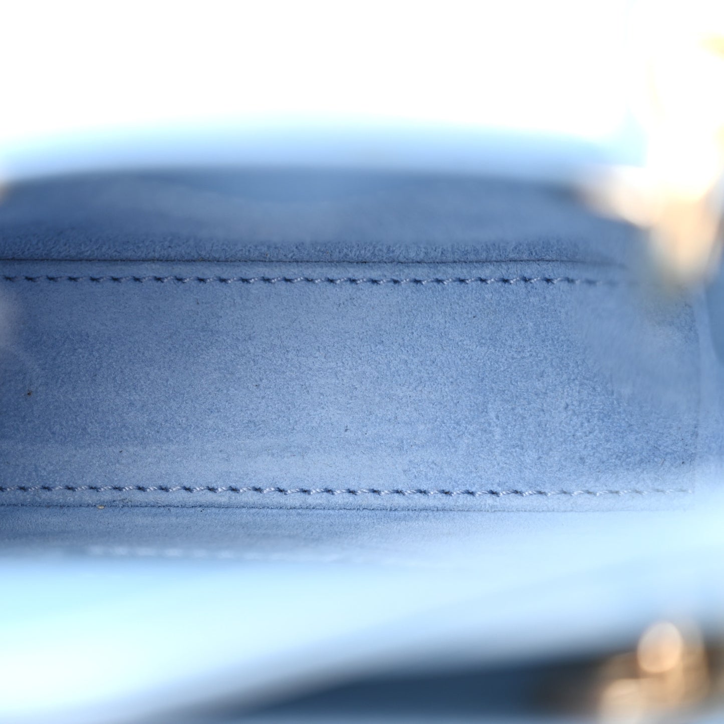 Patent Cannage Micro Lady Dior Cornflower Blue