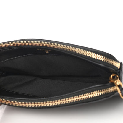 Chanel Caviar Studded Small Deauville Clutch With Chain Black 5 of 11