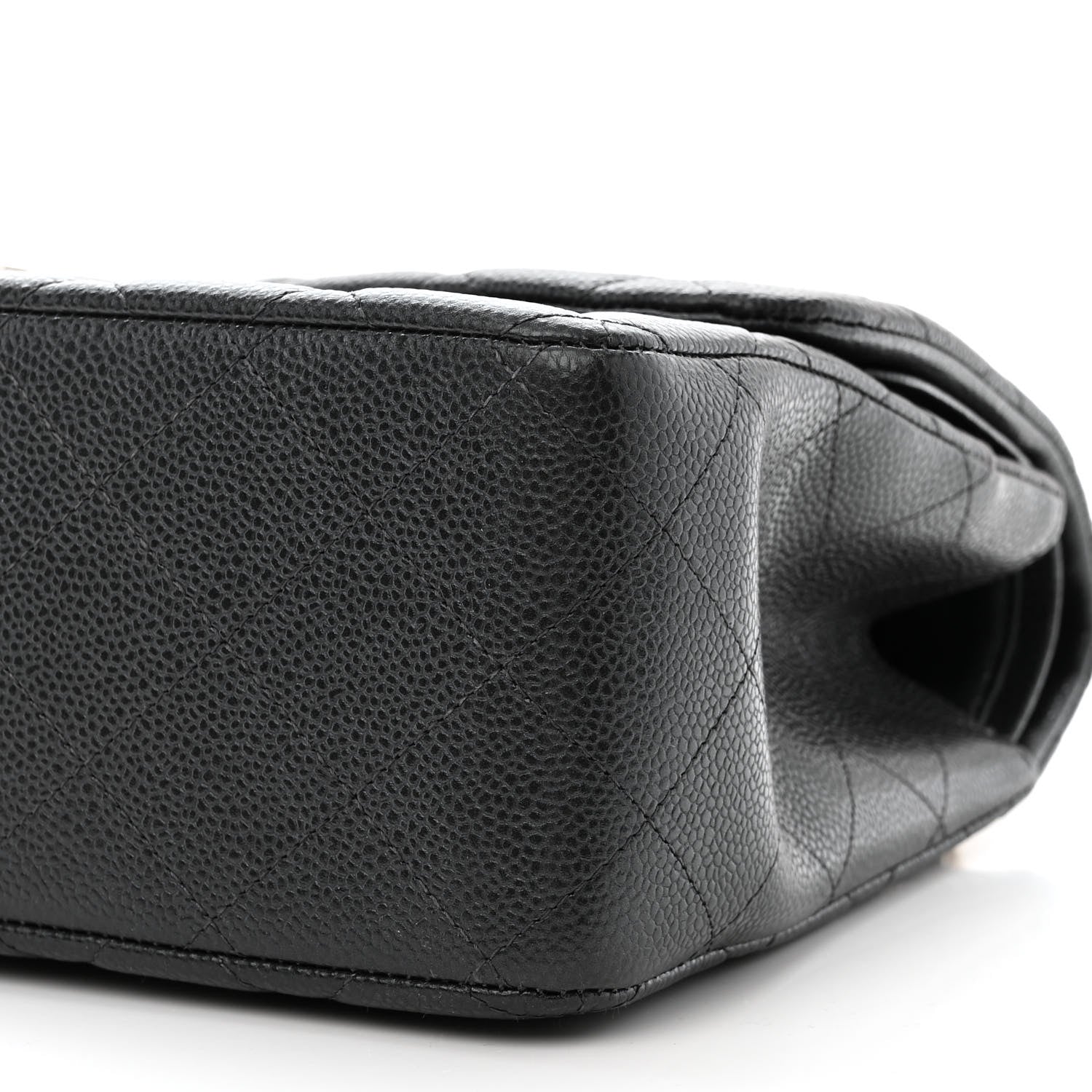 Chanel Caviar Quilted Jumbo Double Flap Dark Grey 10 of 12