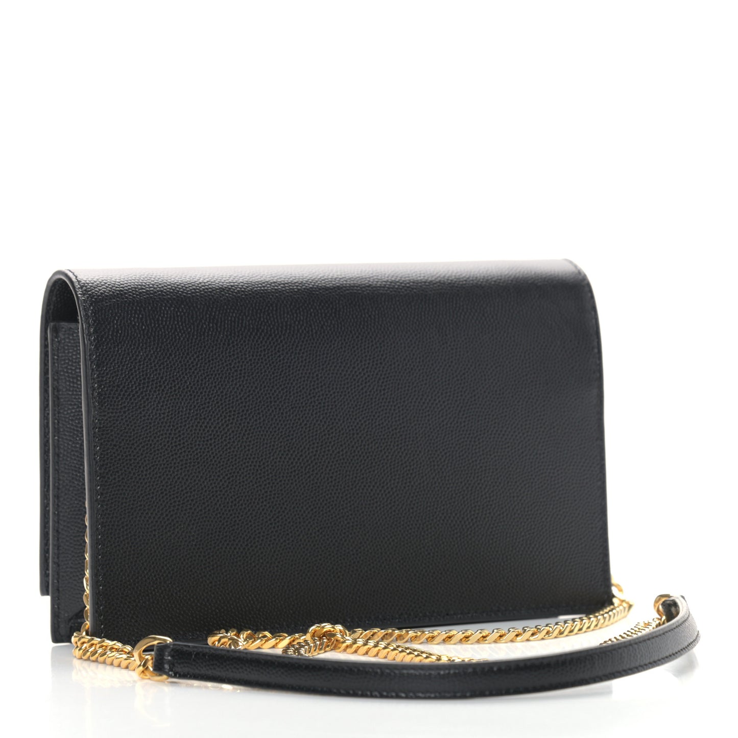 Grain De Poudre Classic Monogram Kate Tassel Chain Wallet Black