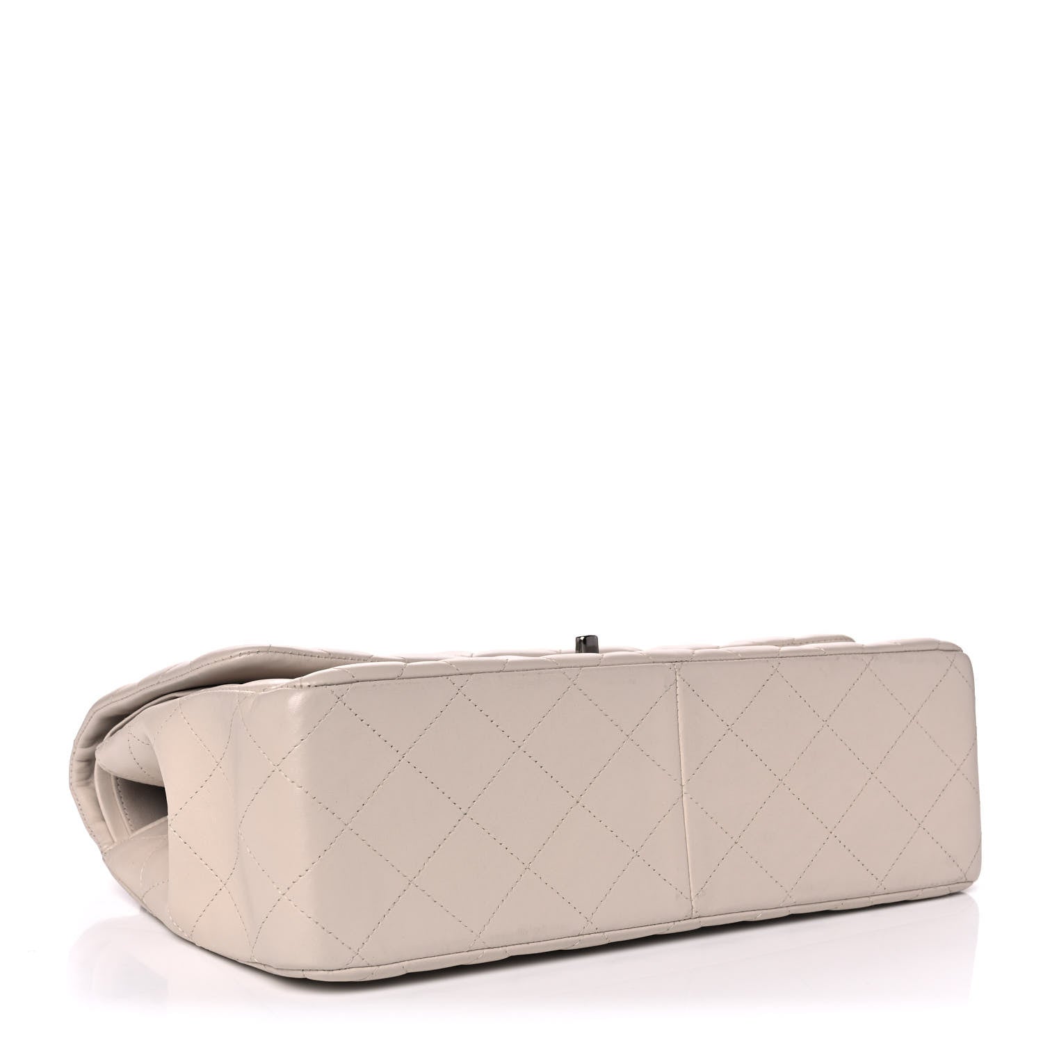 Chanel Lambskin Quilted Jumbo Double Flap Ivory 4 of 15