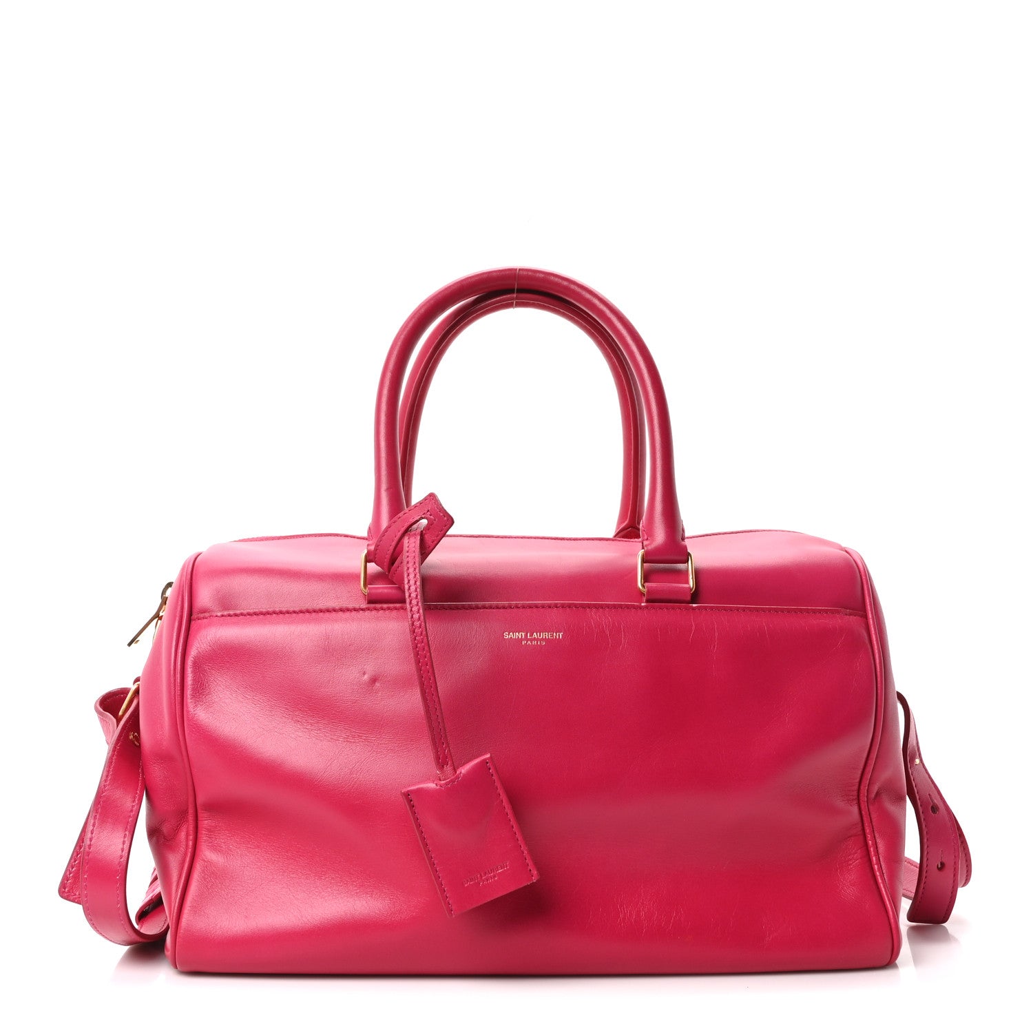 Saint Laurent Calfskin Classic Duffle 6 Fuchsia 1 of 10