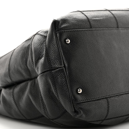 Chanel Caviar Square Stitched Large Tote Black 10 of 13