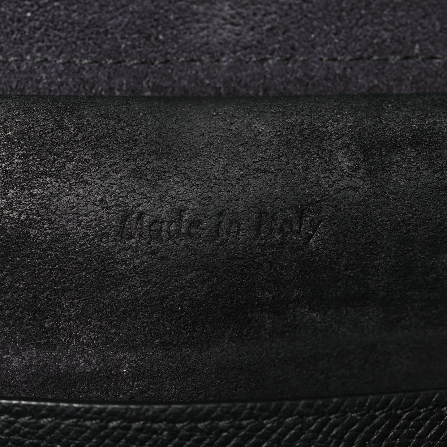 Grained Calfskin Micro Belt Bag Black