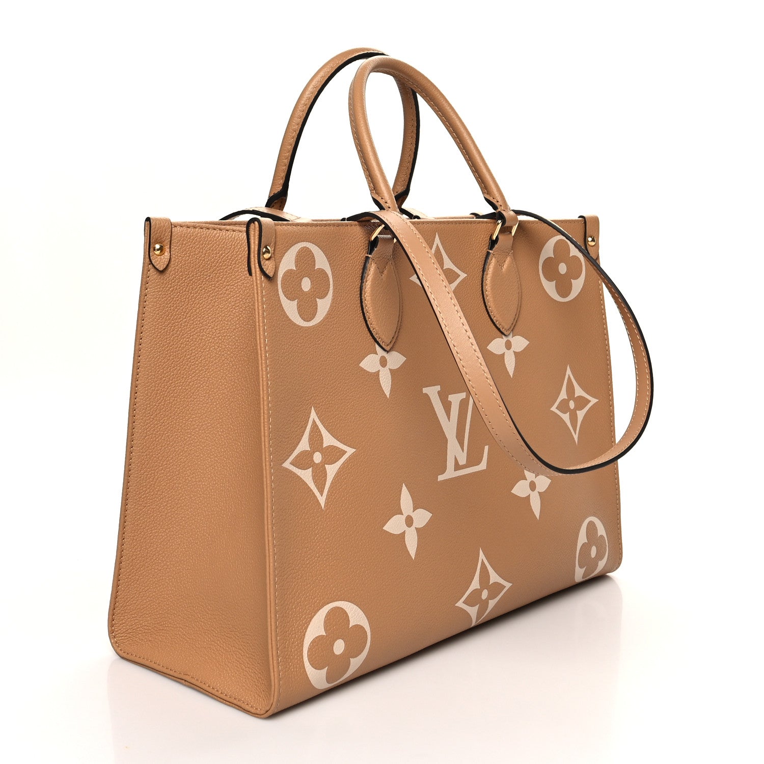 Louis Vuitton Empreinte Monogram Giant Onthego MM Arizona Creme 2 of 10