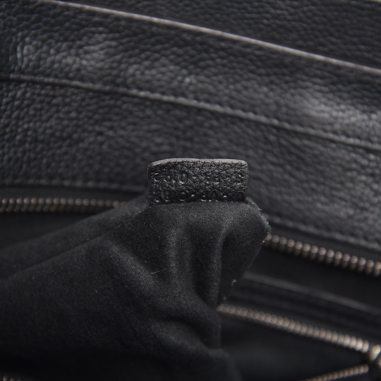 Celine Drummed Calfskin Mini Luggage Black 7 of 10
