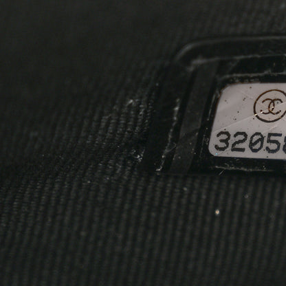 Chanel Caviar Quilted Crystal Zip Card Holder Wallet Black 7 of 8