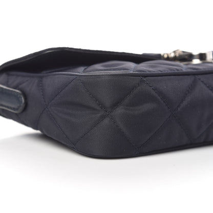 Prada Nylon Tessuto Quilted Flap Navy 11 of 12