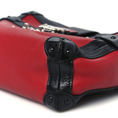 Louis Vuitton Calfskin Petite Malle Soft MM Rouge 9 of 9