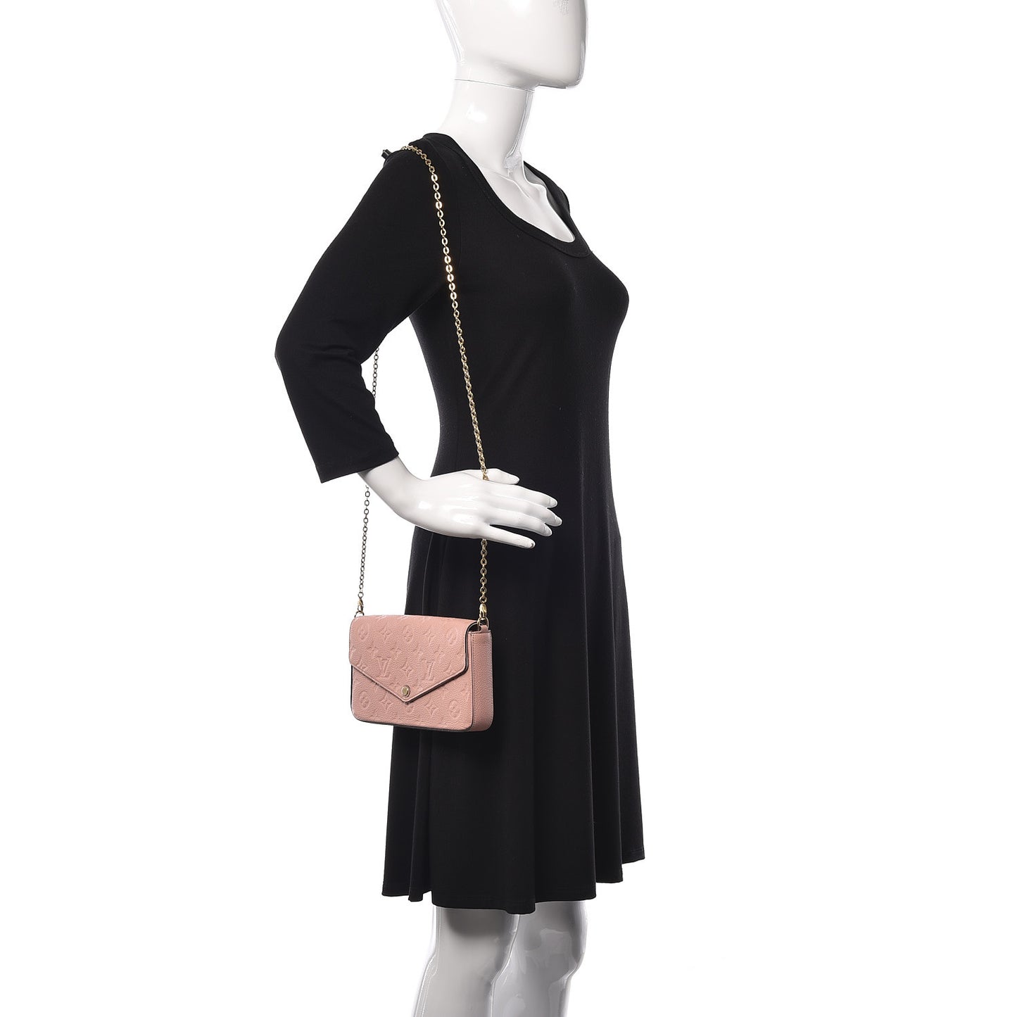 Empreinte Pochette Felicie Chain Wallet Rose Poudre