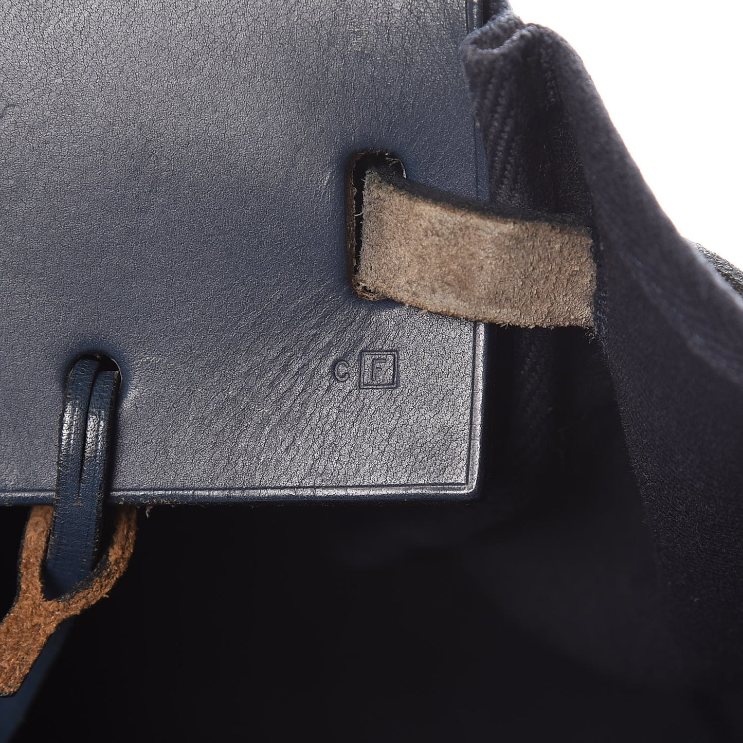 Toile Vache Hunter Herbag Cabas MM Bleu Marine