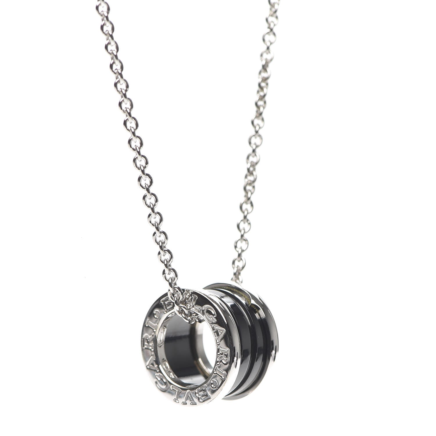 Bulgari Sterling Silver Ceramic Save The Children Pendant Necklace 4 of 7