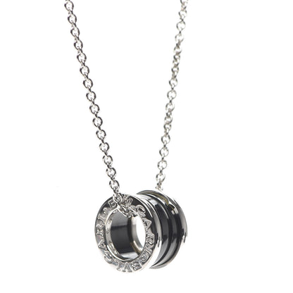Bulgari Sterling Silver Ceramic Save The Children Pendant Necklace 4 of 7