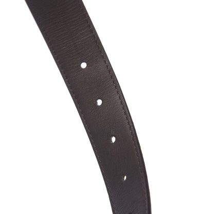 Louis Vuitton Damier Ebene LV Paris Buckle Belt 80 32 Silver 4 of 6