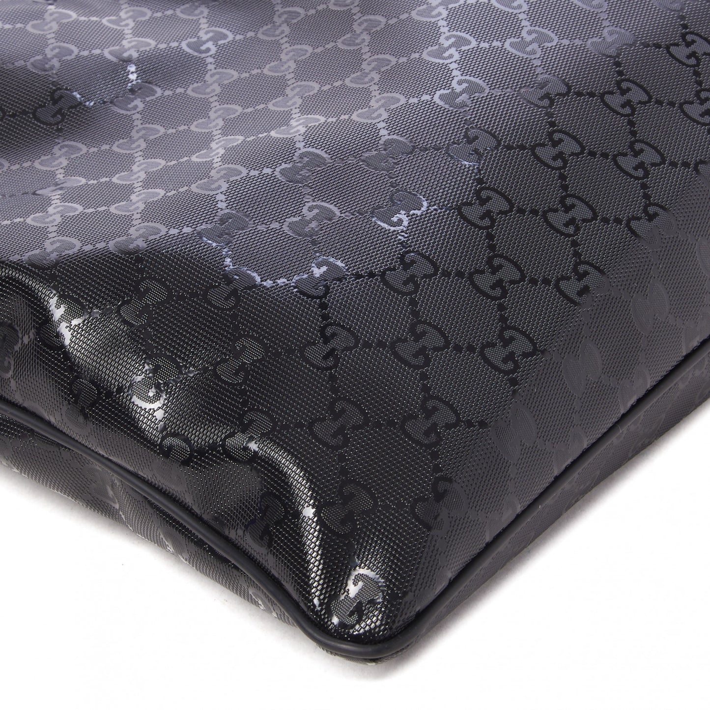 Imprime Monogram Medium Flat Messenger Bag Black