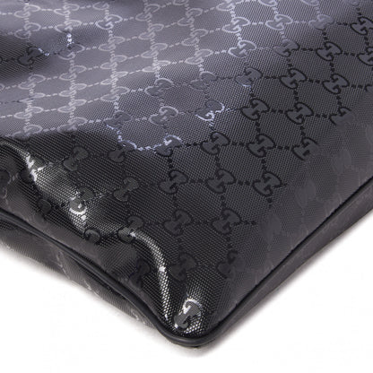 Gucci Imprime Monogram Medium Flat Messenger Bag Black 6 of 8