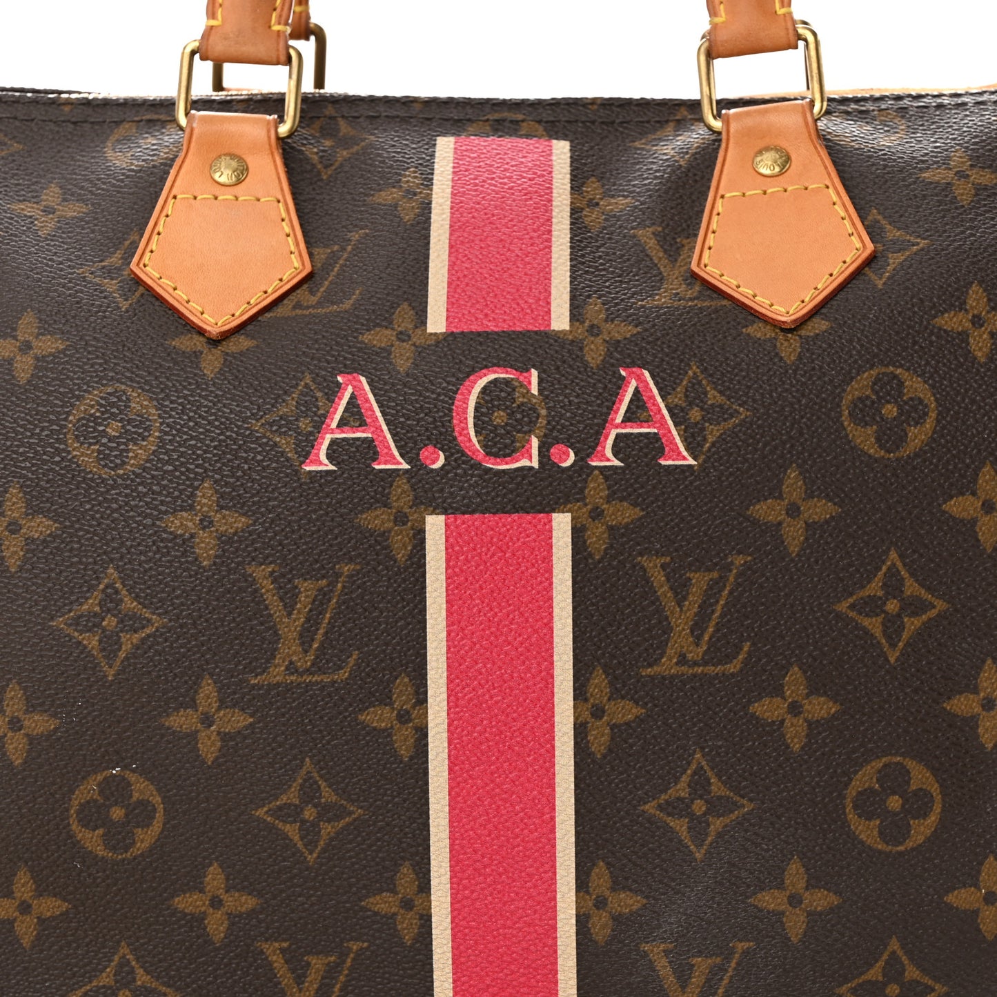 Monogram My LV Heritage Speedy 30 Fuchsia Ivory