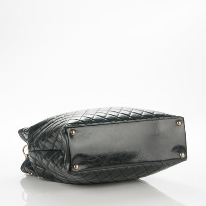 Chanel Glazed Calfskin Quilted Large Boy Tote Black 4 of 7